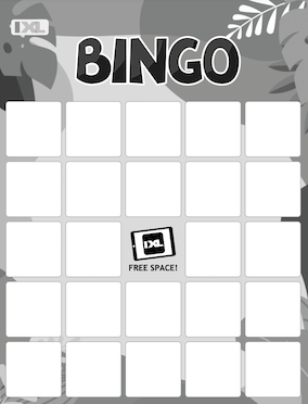 IXL Black and White Summer Bingo Blank PDF