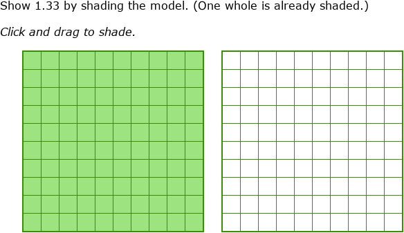 IXL | Model decimals and fractions: up to hundredths | Grade 4 math