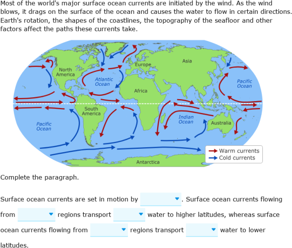 IXL | Factors affecting climate: surface ocean currents | Grade 10 science