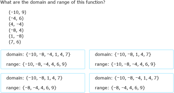 Sign For Domain Math IXL | Domain and range of functions | Grade 7 math