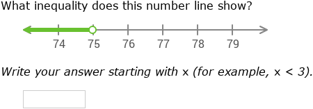 IXL | Write inequalities from number lines | Grade 6 math