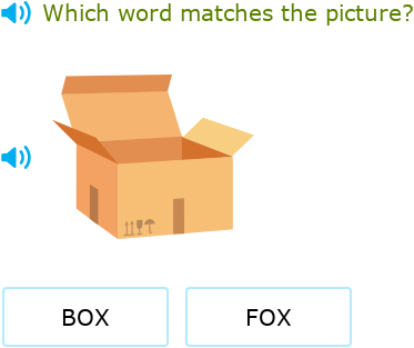 IXL | Choose the short o word that matches the picture: uppercase | Jr ...