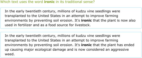 IXL | Explore words with new or contested usages | Grade 11 English ...