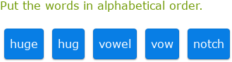 IXL | Alphabetical order | Grade 7 English language arts