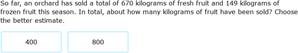 IXL | Estimate sums, differences, products and quotients: word problems ...