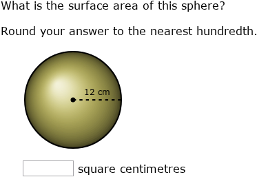 IXL | Surface area of spheres | Grade 9 math