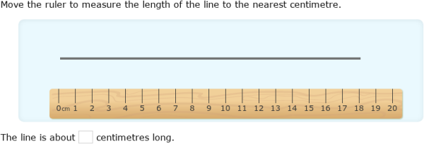 IXL | Measure using a centimetre ruler | Grade 2 math