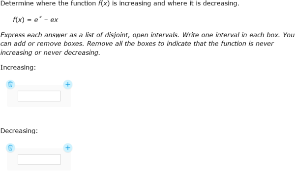IXL - Find intervals of increase and decrease (Calculus practice)