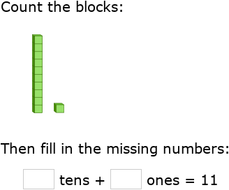 IXL | Count tens and ones - up to 20 | Kindergarten math