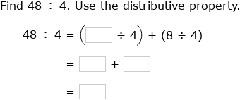 IXL | Divide using the distributive property | Grade 4 math