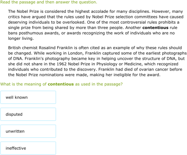 IXL | Use context to identify the meaning of a word | Grade 10 English ...
