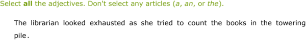 IXL | Identify adjectives | Grade 5 English language arts