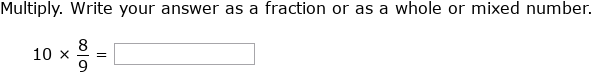 IXL | Multiply fractions and whole numbers | Grade 7 math