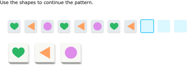 IXL | Complete a repeating pattern | Grade 2 math