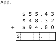 IXL | Add and subtract money amounts | Grade 4 math