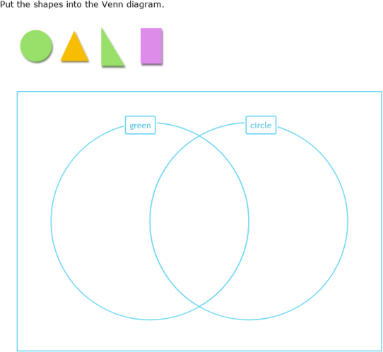 IXL | Sort shapes into a Venn diagram | Grade 2 math