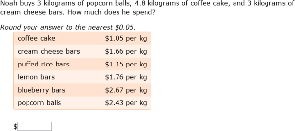 IXL | Unit prices: find the total price | Grade 8 math