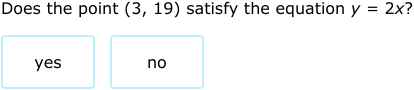IXL | Does (x, y) satisfy the linear function? | Grade 8 math