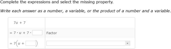 IXL | Write equivalent expressions using properties | Grade 7 math