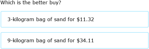 IXL | Unit prices | Grade 8 math