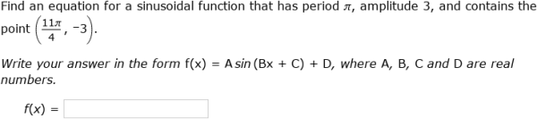IXL - Write equations of sine functions using properties (Calculus ...