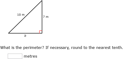 IXL | Pythagorean theorem: find the perimeter | Grade 8 math