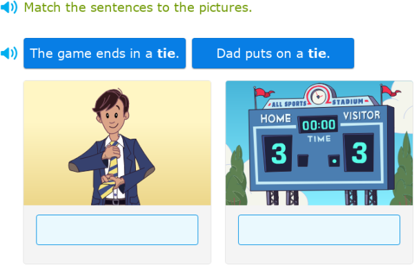 IXL | Multiple-meaning words with pictures | Kindergarten English ...