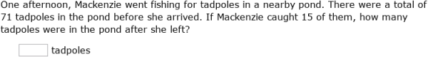 IXL | Subtract numbers up to two digits: word problems | Grade 4 math