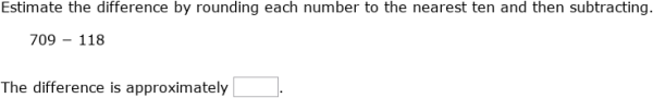 IXL | Estimate differences: round to the nearest ten | Grade 3 math