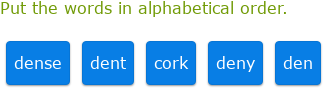 IXL | Alphabetical order | Grade 8 English language arts